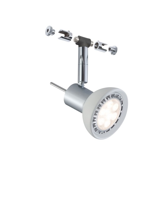 Spot Sheela pe cablu max 1x10W GU5,3 crom mat/opal 12V metal/sticlă [5]