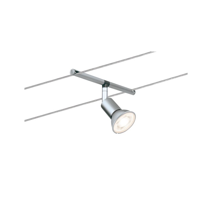 Spot Spice Salt pe cablu max 5x10W GU5,3 crom mat 230/12V 80VA metal [5]