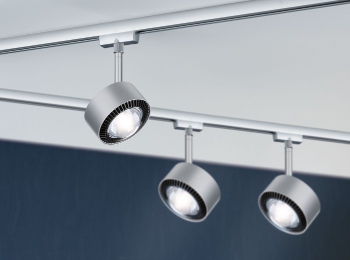 Spot URail Aldan 9W 4000K, crom mat, metal, cu flux luminos variabil [3]