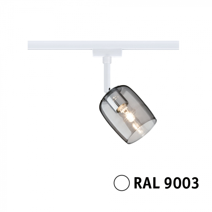 Spot URail Blossom, G9, max. 10W, 230V, alb Signal-sticlă afumată [5]