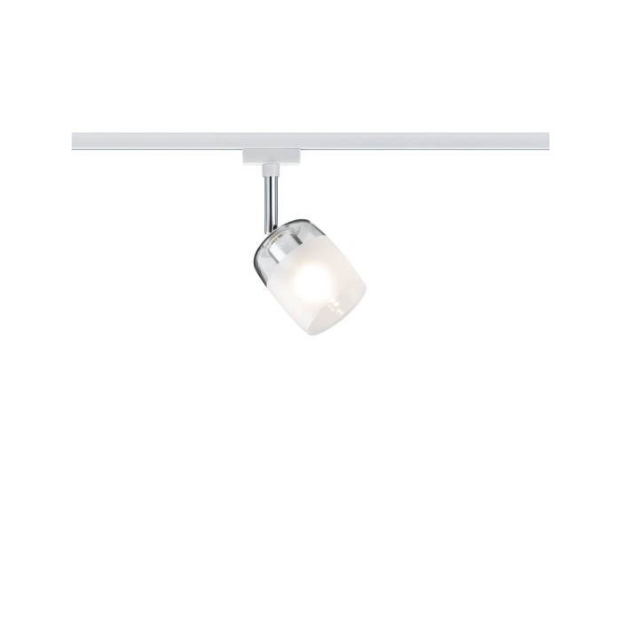 Spot URail Blossom max. 1x10W G9 alb/clar/satin 230V metal/sticlă [1]