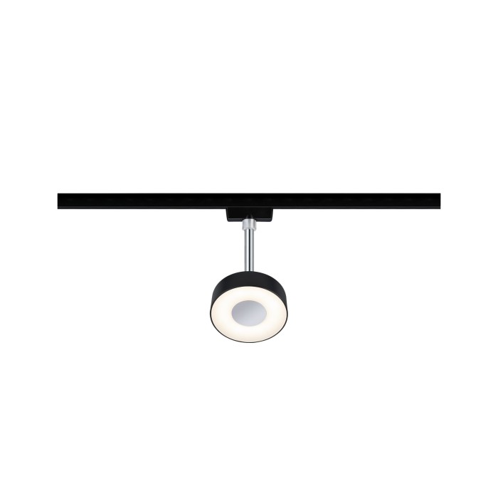 Spot URail Circle 1x5W negru mat/ crom 230V metal/plastic 2700K, flux luminos variabil [3]