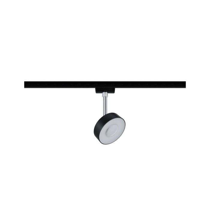 Spot URail Circle 1x5W negru mat/ crom 230V metal/plastic 2700K, flux luminos variabil [2]