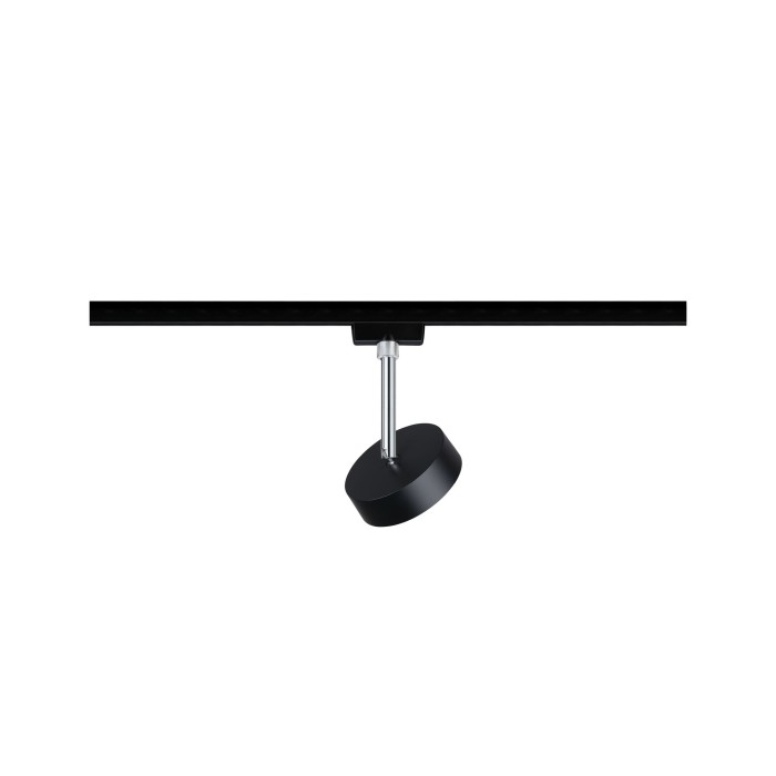 Spot Urail Circle 1x5W negru mat/ crom 230V metal/plastic 4000K, flux luminos variabil [4]