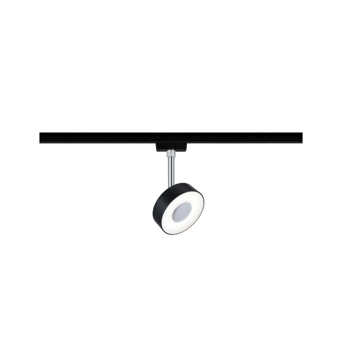 Spot Urail Circle 1x5W negru mat/ crom 230V metal/plastic 4000K, flux luminos variabil [2]