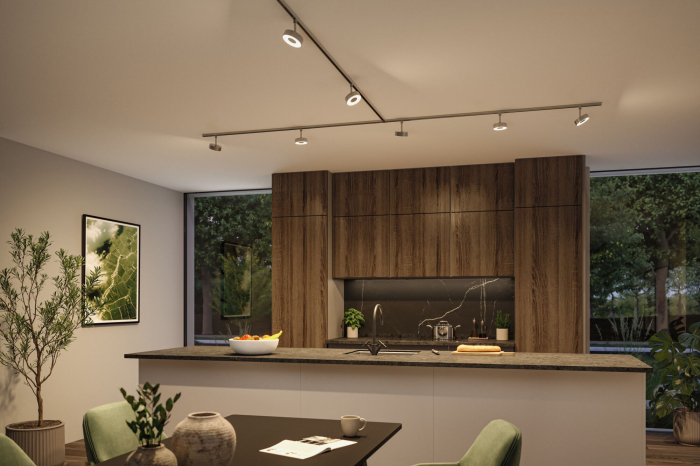 Spot URail Circle, 220lm, 5W, 2700 - 4000K, flux luminos variabil,  230V, crom mat [7]