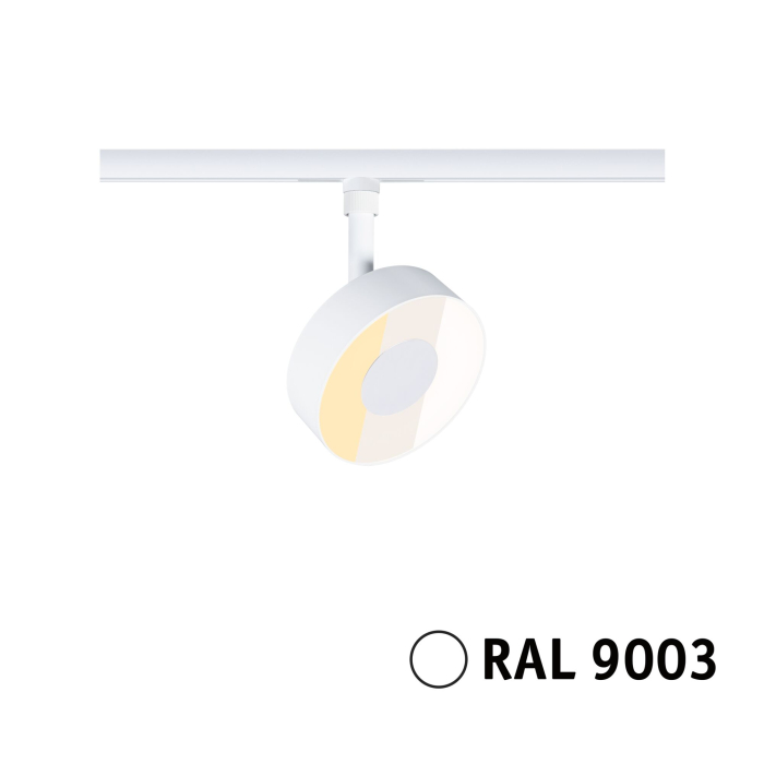 Spot URail Circle, 280lm, 5W, 2700 - 4000K, flux luminos variabil în 3 pași, 230V, alb Signal [2]
