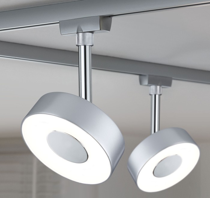 Spot URail Circle 5W 4000K crom mat, metal, cu flux luminos variabil [4]