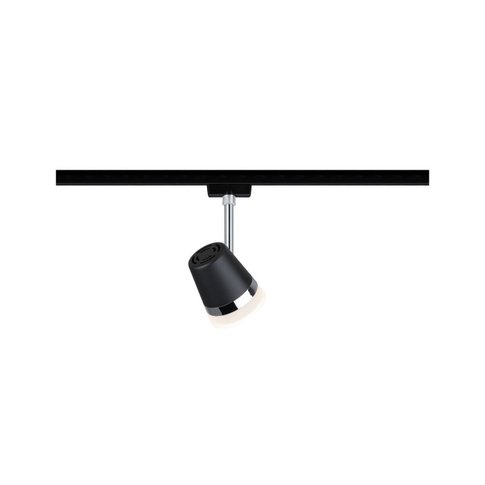 Spot URail Cone max 1x15W negru mat/ crom 230V metal/plastic [2]
