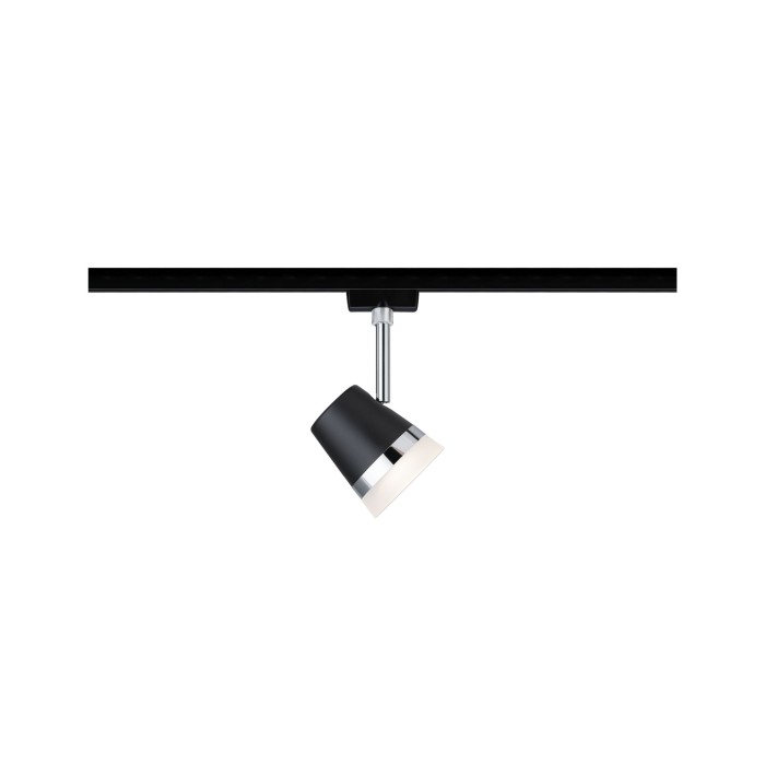 Spot URail Cone max 1x15W negru mat/ crom 230V metal/plastic [3]