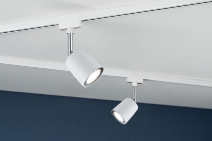 Spot URail Cover max. 1x10W GU10 alb/crom 230V metal/plastic [3]