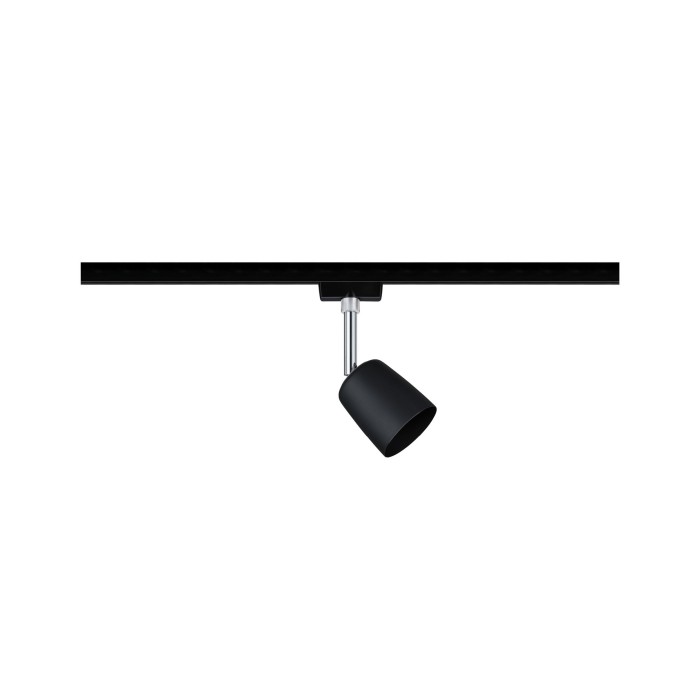 Spot URail Cover max 1x10W GU10 negru mat/crom 230V metal/plastic [1]
