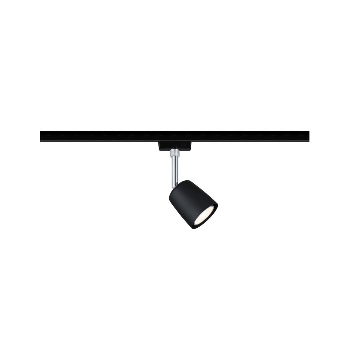 Spot URail Cover max 1x10W GU10 negru mat/crom 230V metal/plastic [2]