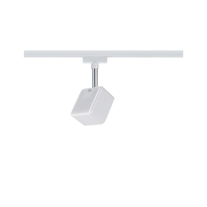Spot URail Cube 1x8W alb/crom 230V metal/plastic, flux luminos variabil [3]