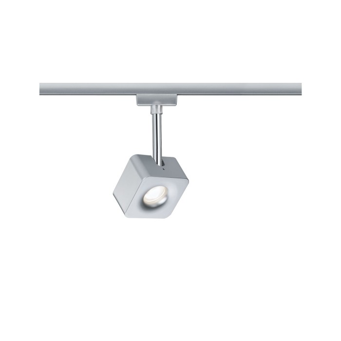Spot URail Cube 1x8W crom mat/crom 230V metal/plastic, flux luminos variabil [1]