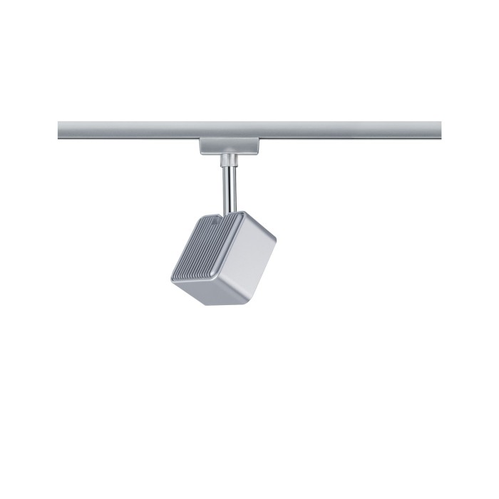 Spot URail Cube 1x8W crom mat/crom 230V metal/plastic, flux luminos variabil [2]