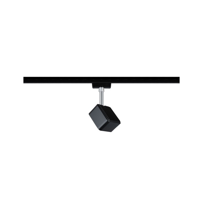 Spot URail Cube 1x8W negru mat crom 230V metal/plastic 2700K, flux luminos variabil [3]