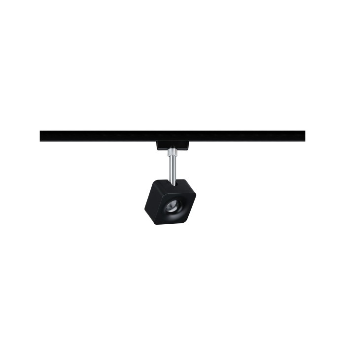 Spot URail Cube 1x8W negru mat crom 230V metal/plastic 4000K, flux luminos variabil [2]