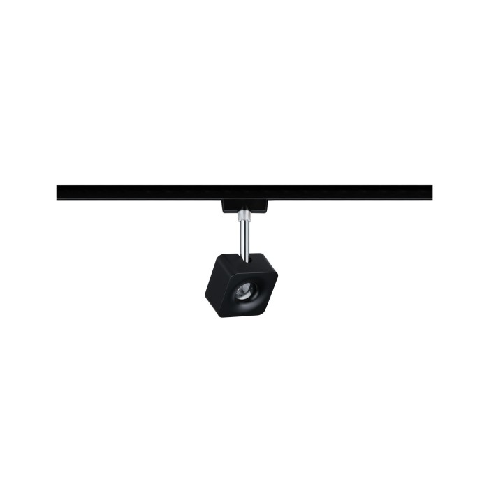 Spot URail Cube 1x8W negru mat crom 230V metal/plastic 2700K, flux luminos variabil [2]