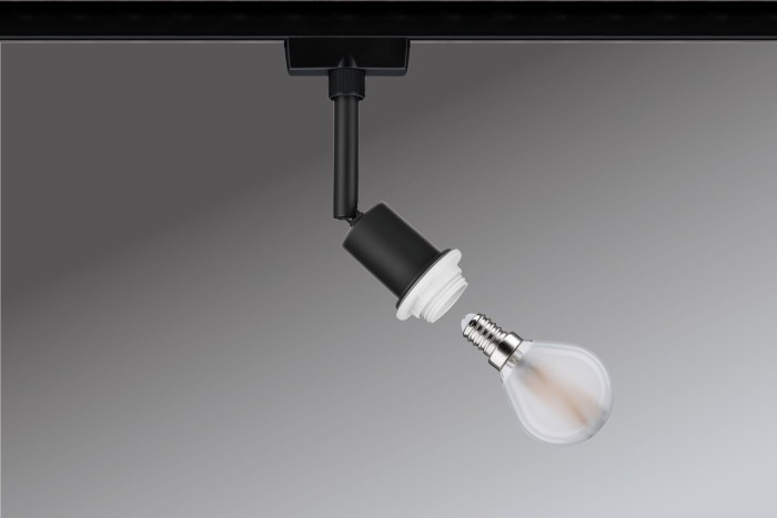 Spot URail DecoSystems max 1x20W E14 230V negru mat [2]