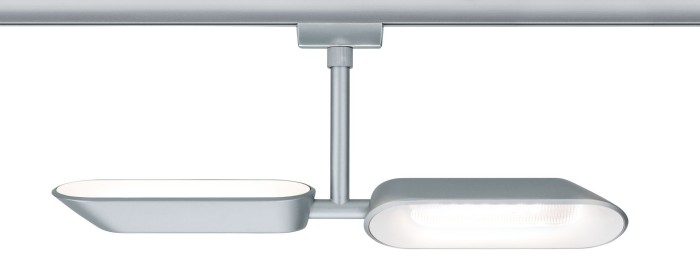 Spot URail Dipper 2x8W crom mat/alb 230V metal/plastic, cu flux luminos variabil [2]