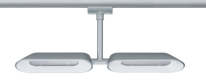 Spot URail Dipper 2x8W crom mat/alb 230V metal/plastic, cu flux luminos variabil [3]