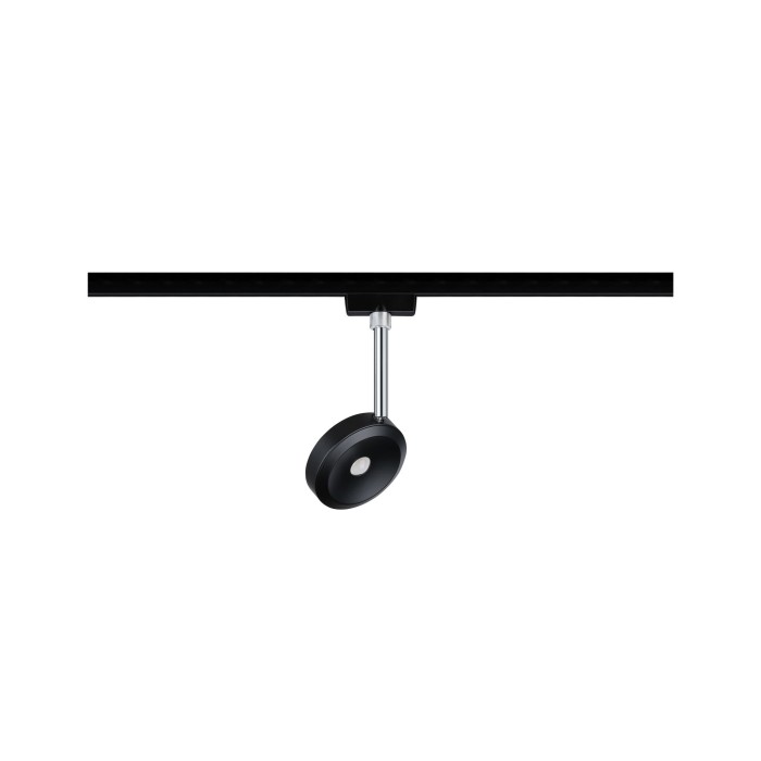 Spot URail Discus 1x5W negru mat crom 230V metal/plastic 2700K, flux luminos variabil [2]