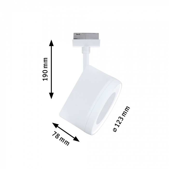 Spot URail LED Arena, 900lm, 15.1W, 4000K, 230V, alb Signal, flux luminos variabil [5]