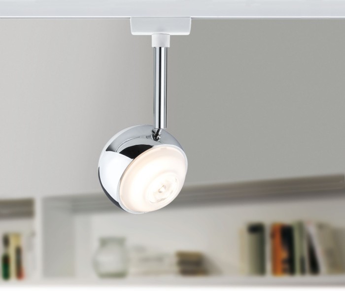 Spot URail LED Capsule II 1x6W alb/crom 230V metal/plastic, flux luminos variabil [2]
