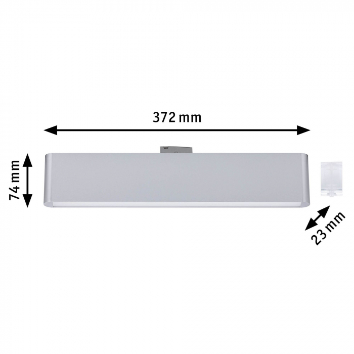 Spot URail LED Ceris, 800lm, 9,5W, 3000K, 230V, crom mat, cu flux luminos variabil în 3 pași [4]