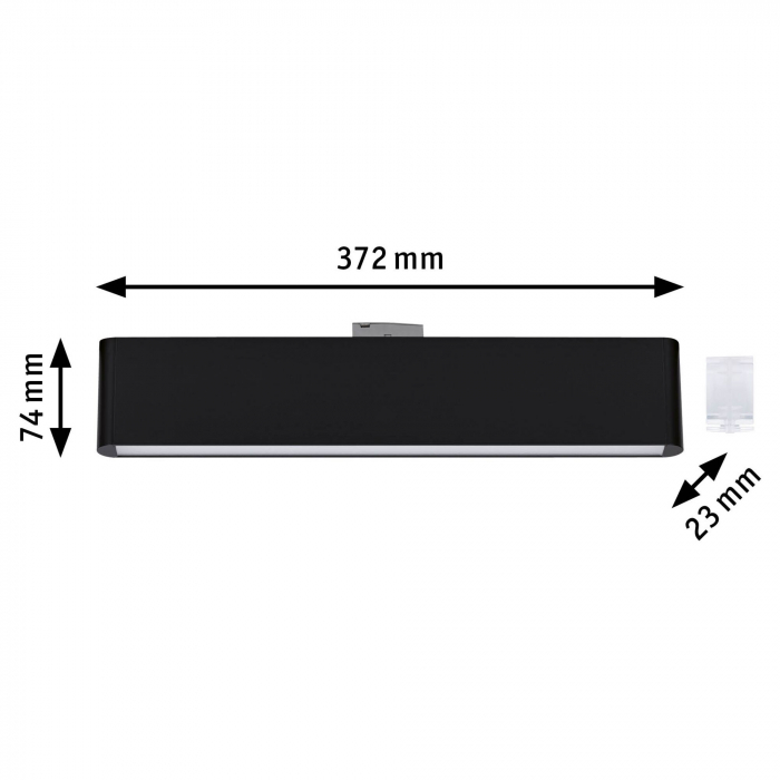 Spot URail LED Ceris, 850lm, 9,5W, 4000K, 230V, negru mat, cu flux luminos variabil în 3 pași [2]