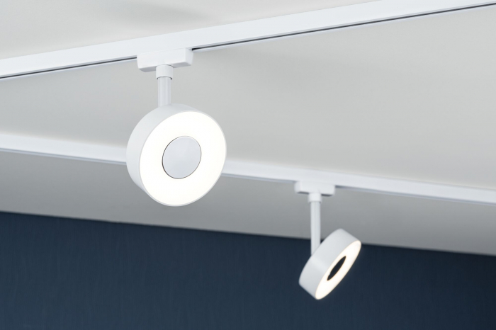 Spot URail LED Circle 210lm, 5W, 3000K, 230V, alb Signal, flux luminos variabil în 3 pași [5]