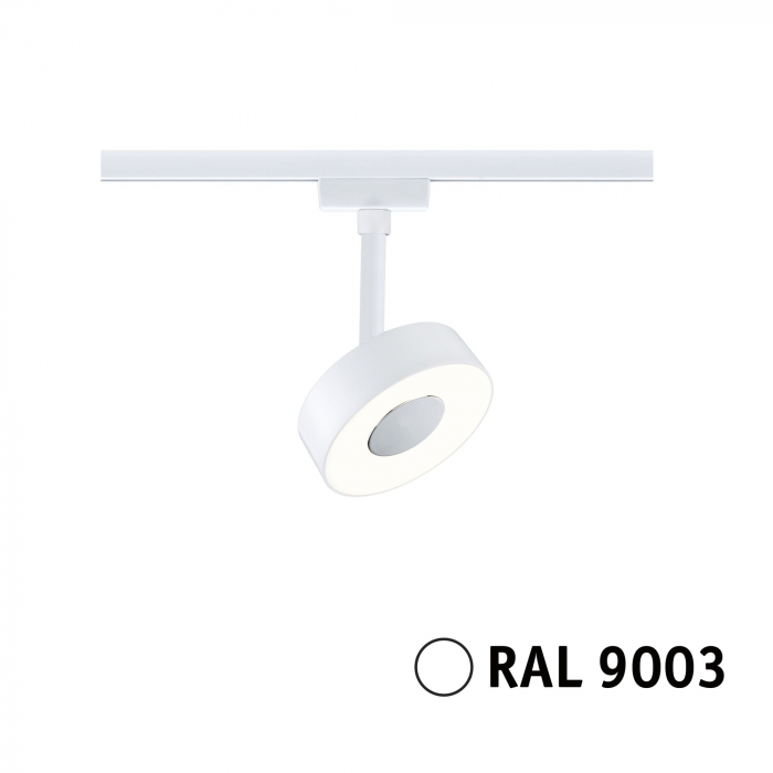 Spot URail LED Circle 210lm, 5W, 3000K, 230V, alb Signal, flux luminos variabil în 3 pași [7]