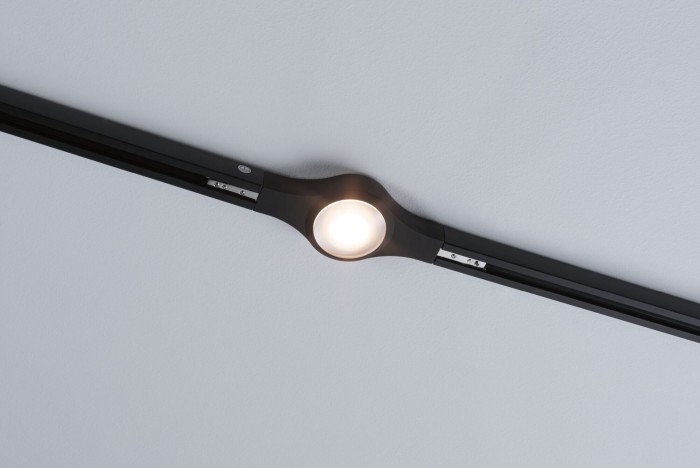 Spot URail LED cu funcție de conector liniar, 5,3W, negru mat, negru mat, 2700K, cu flux luminos variabil [2]