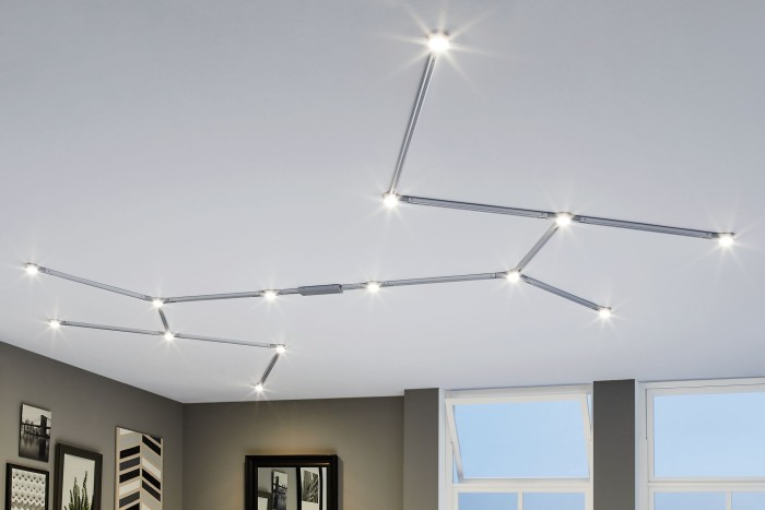 Spot URail LED de capăt 1x5,8W crom mat 230V metal, cu flux luminos variabil [4]