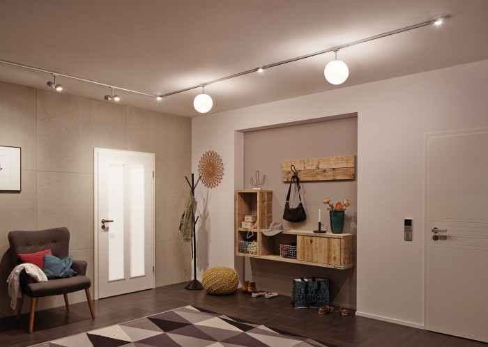 Spot URail LED de capăt 1x5,8W crom mat 230V metal, cu flux luminos variabil [3]