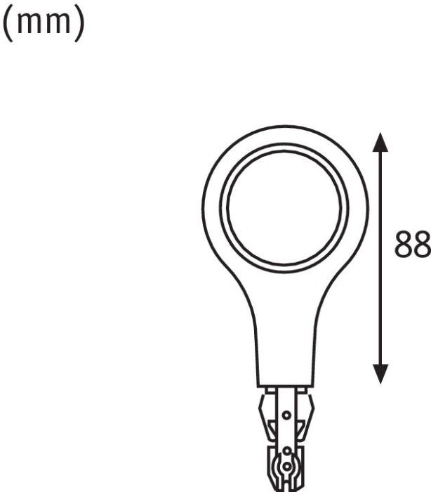 Spot URail LED de capăt 1x5,8W crom mat 230V metal, cu flux luminos variabil [5]