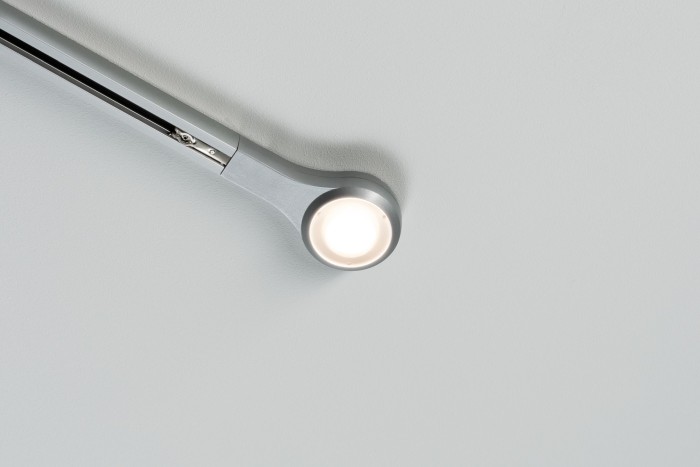 Spot URail LED de capăt 1x5,8W crom mat 230V metal, cu flux luminos variabil [2]