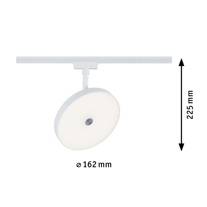 Spot URail LED Hildor, 850lm, 15W, 3000K, 230V, alb, cu flux luminos variabil [6]