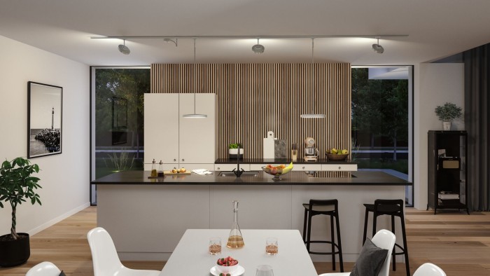 Spot URail LED Hildor, 850lm, 15W, 3000K, 230V, crom mat, cu flux luminos variabil [5]