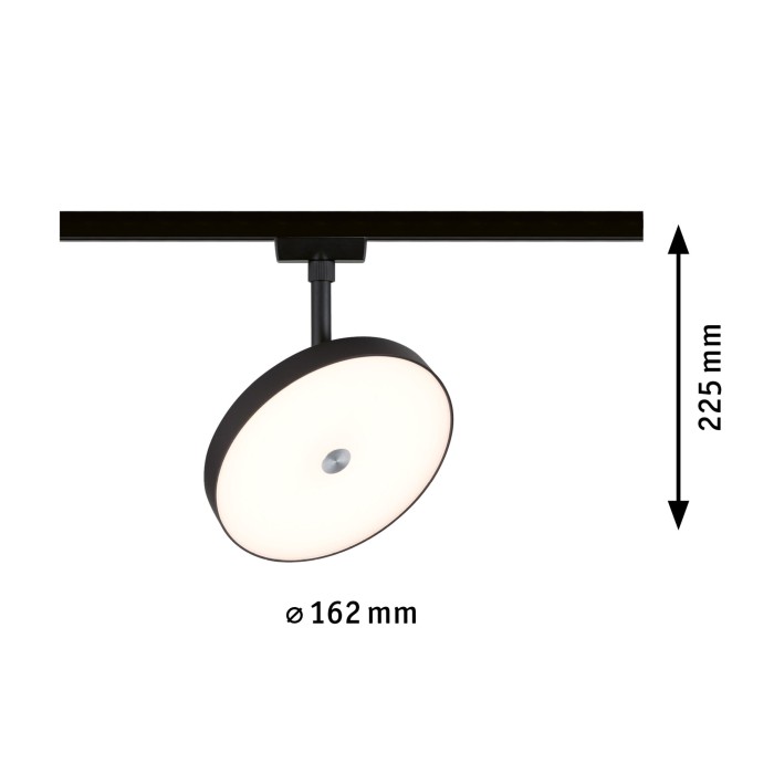 Spot URail LED Hildor, 850lm, 15W, 3000K, 230V, negru mat, cu flux luminos variabil [6]
