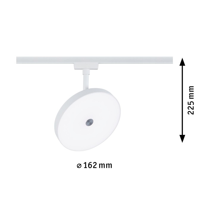 Spot URail LED Hildor, 850lm, 15W, 4000K, 230V, alb, flux luminos variabil [6]