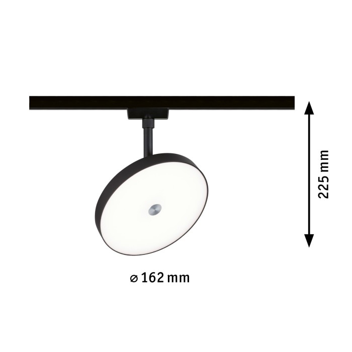 Spot URail LED Hildor, 850lm, 15W, 4000K, 230V, negru mat, cu flux luminos variabil [6]