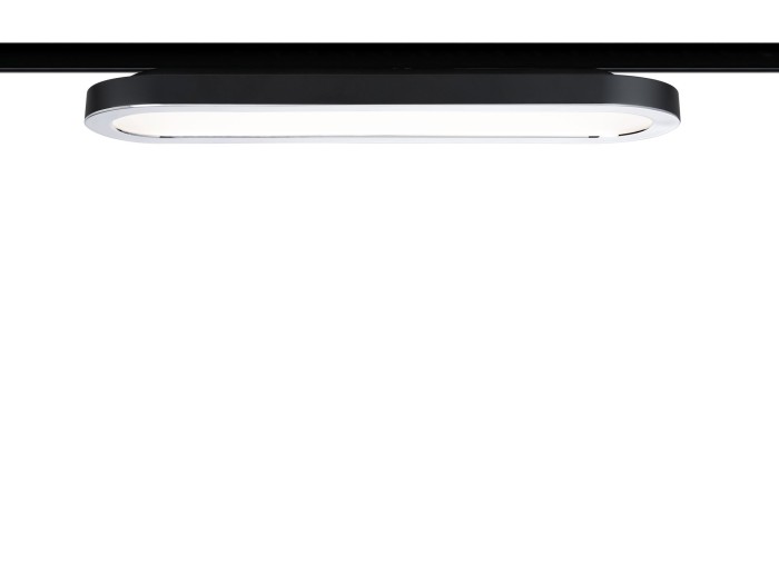 Spot URail LED Panel 1x7W negru mat/crom 230V aluminiu/plastic 2700K [1]