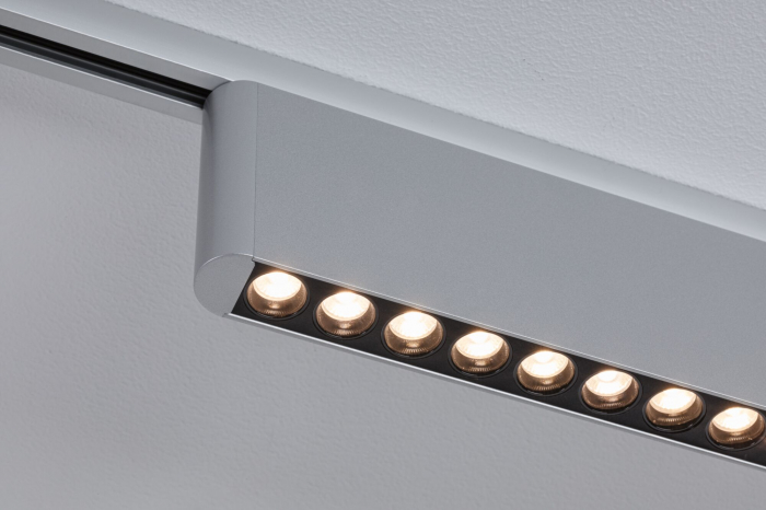 Spot URail LED Zelos, 1050lm, 10W, 3000K, 230V, crom mat, cu flux luminos variabil în 3 pași [6]