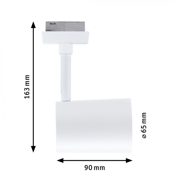 Spot URail Luxe, max 1x10W, GU10, alb Signal, 230V, plastic [4]