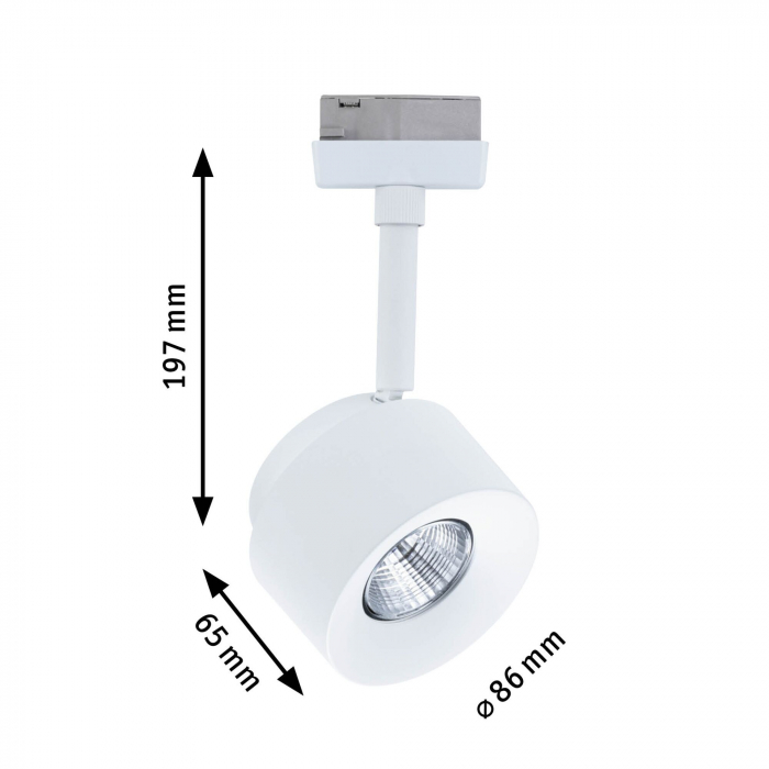 Spot URail Pane, 7,4W, 3000K, 230V, alb Signal [4]