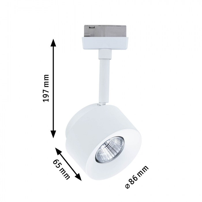 Spot URail Pane, 7,4W, 4000K, 230V, alb Signal [4]