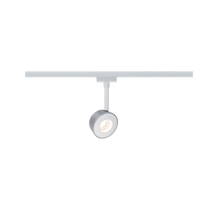 Spot URail Pellet 1x4W alb/crom mat 230V metal/plastic, cu flux luminos variabil [1]