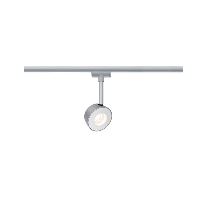 Spot URail Pellet 1x4W crom mat/alb 230V metal/plastic, cu flux luminos variabil [1]